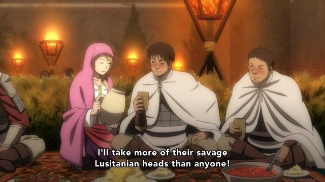 Arslan's soldiers knock back some liquid courage